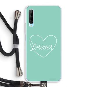 Forever heart pastel: Huawei P Smart Pro Transparant Hoesje met koord
