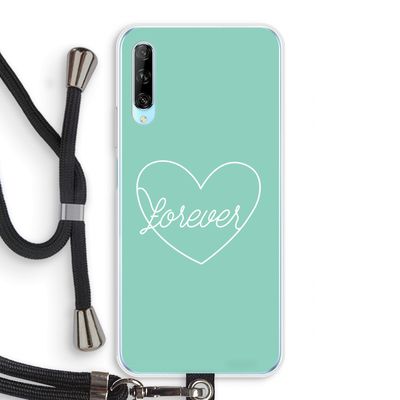 Forever heart pastel: Huawei P Smart Pro Transparant Hoesje met koord