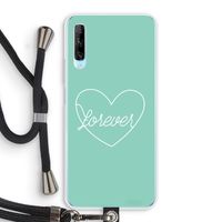 Forever heart pastel: Huawei P Smart Pro Transparant Hoesje met koord