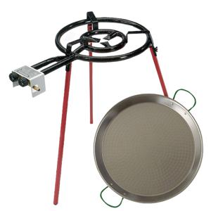 Paellapan met brander - 46 cm - Paellabraai