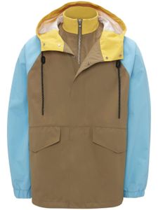 JW Anderson parka colour block - Marron