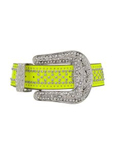 Philipp Plein ceinture à boucle oversize - Jaune