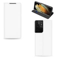 Samsung Galaxy S21 Ultra | Bookcase | Hoesje Wit met Pashouder