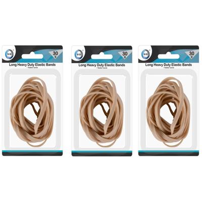 DID Elastiekjes - 3x - rubber - 30 gram - brede elastieken - hobby/kantoor