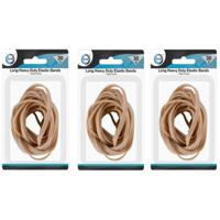 DID Elastiekjes - 3x - rubber - 30 gram - brede elastieken - hobby/kantoor