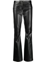 Dorothee Schumacher pantalon en cuir artificiel à taille mi-haute - Noir - thumbnail