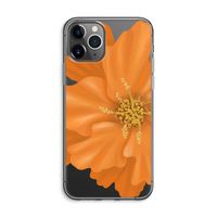 Orange Ellila flower: iPhone 11 Pro Max Transparant Hoesje