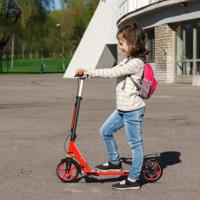 Opvouwbare Step met Rem op 2 Wielen voor Kinderen in 3 Standen in Hoogte Verstelbaar Gemaakt van Aluminiumlegering