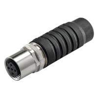 LAPP 22261001 Sensor/actuator connector, niet geassembleerd M12 Aantal polen: 4 Bus, recht, Afsluitweerstand 1 stuk(s)