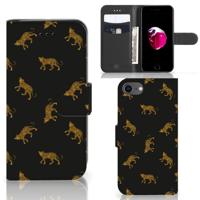 Telefoonhoesje | Met pasjeshouder | voor iPhone 7 | 8 | SE (2020) | SE (2022) Leopards