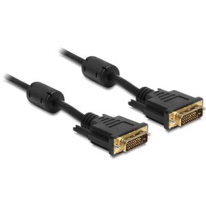 DeLOCK DVI 24+1 male > DVI 24+1 male kabel 1 meter