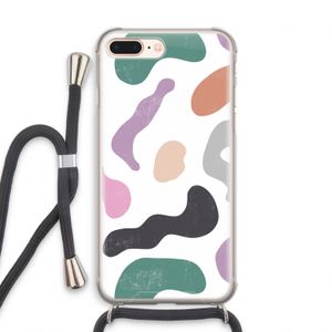 Memphis Shapes: iPhone 7 PLUS Transparant Hoesje met koord