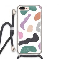 Memphis Shapes: iPhone 7 PLUS Transparant Hoesje met koord