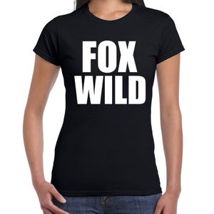 Foxwild fun t-shirt zwart voor dames