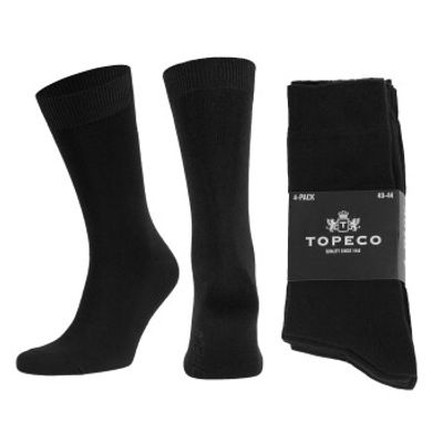 Topeco 4 stuks Men Socks Plain