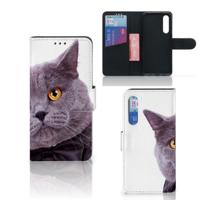 Xiaomi Mi 9 SE | Telefoonhoesje | Met pasjeshouder | Kat