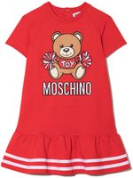 Moschino Kids robe à imprimé Cheerleader Teddy Bear - Rouge