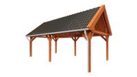 Trendhout Buitenverblijf zadeldak XL 770x440 cm- Zadeldak- Hout- Trendhout Trendhout Buitenverblijf zadeldak XL 770x440 cm- Zadeldak- Hout- Trendhout