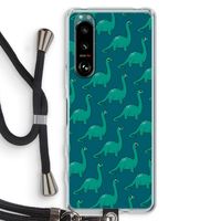 Diplodocus: Sony Xperia 5 III Transparant Hoesje met koord