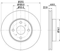 Remschijf 8DD355104871
