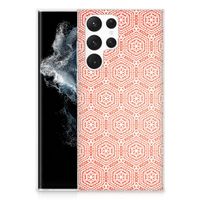 Samsung Galaxy S22 Ultra TPU bumper Pattern Orange - thumbnail