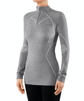 Falke Wool-Tech Zip Regular Pully Dames Grey-Heather L