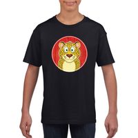 T-shirt luipaard zwart kinderen - thumbnail