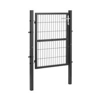 Tuindeur met slot - 105 x 170 cm - staal (powder coated)