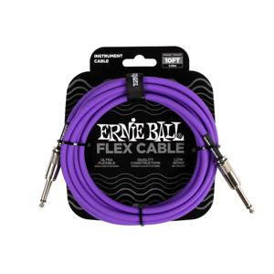 Ernie Ball Flex Cable audio kabel 3,05 m 6.35mm Paars