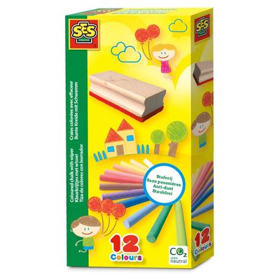 SES kleurkrijtjes met wisser