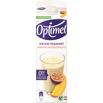Optimel Drinkyoghurt Mango Passievrucht 0% Vet 1L bij Jumbo