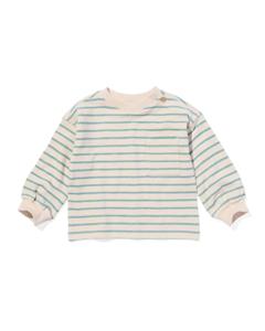 HEMA Baby T-shirt Strepen Blauw (blauw)