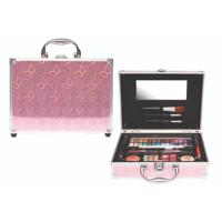 Casuelle Make-Up Koffer Holografisch Vlinderpatroon Roze - thumbnail