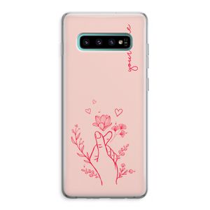Giving Flowers: Samsung Galaxy S10 Plus Transparant Hoesje