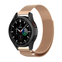 Milanese bandje - Champagne goud - Samsung Galaxy Watch 4 Classic - 42mm / 46mm - thumbnail