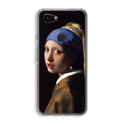 The Pearl Earring: Google Pixel 3a Transparant Hoesje