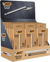 Balpen Bic Cristal Re-new blister 1 pen + 2 vullingen assorti - thumbnail