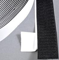 Klittenband klevend 30mm zwart haak 25m