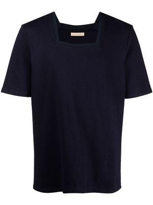 ROMEO HUNTE t-shirt Terry à encolure carrée - Bleu