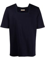 ROMEO HUNTE t-shirt Terry à encolure carrée - Bleu