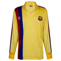 Barcelona Meyba Shirt Uit 1982-1984 (Lange Mouwen)
