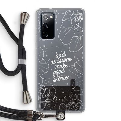 Good stories: Samsung Galaxy S20 FE / S20 FE 5G Transparant Hoesje met koord