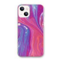 Paarse stroom: iPhone 13 mini Transparant Hoesje
