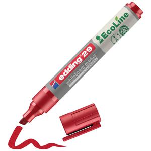 Edding 29 EcoLine markeerstift 1 stuk(s) Beitelvormige punt Rood