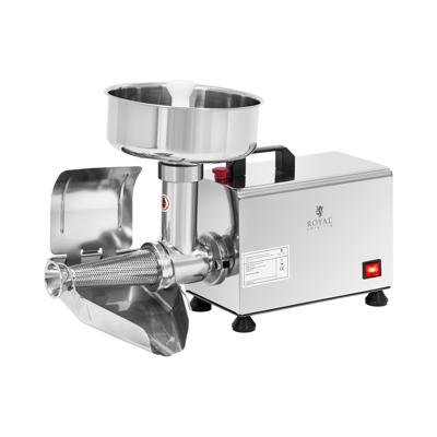 Elektrische tomatenpers - 450 W - 80 rpm - roestvrij staal - deksel met handvat - Royal Catering