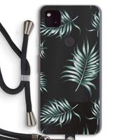 Simple leaves: Pixel 4a 5G Transparant Hoesje met koord