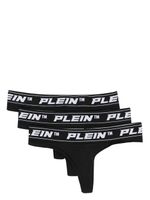 Philipp Plein lot de trois strings à bande logo - Noir - thumbnail