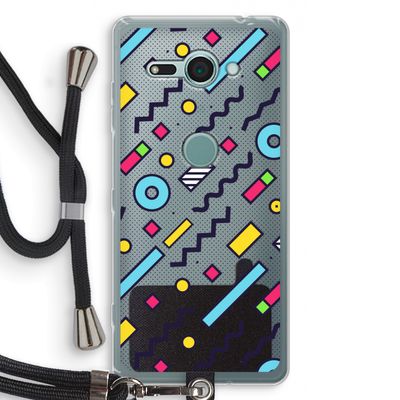8-bit N°8: Sony Xperia XZ2 Compact Transparant Hoesje met koord