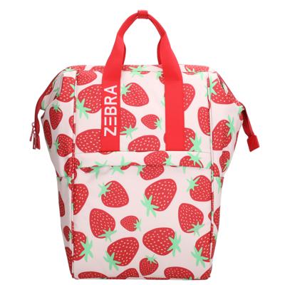 Zebra Trends Rugzak Sally Aardbeien Rood/Roze Zebra Trends Rugzak Sally Aardbeien Rood/Roze