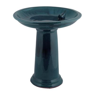 Esschert Design vogelbad op voet petrol